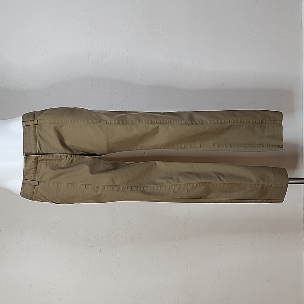 Proenza Schouler Washed Stretch Cotton Straight Leg Khaki Chino Pants Size 8